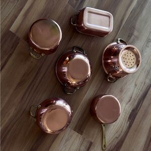 French Country Mini Copper Cookware Set